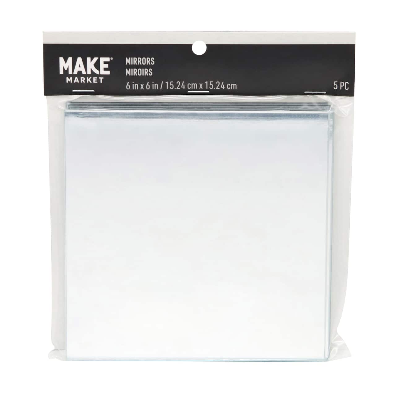 6" Square Mirrors, 5ct. by Make Market®